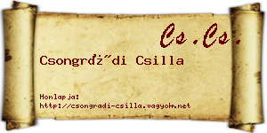Csongrádi Csilla névjegykártya