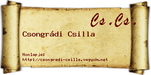 Csongrádi Csilla névjegykártya